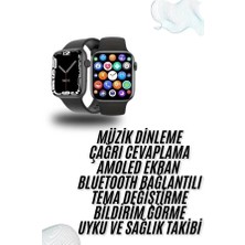 Plastik Kordonlu Kalp Atışı Uyku Takibi ve Çağrı Cevaplayabilen Akıllı Saat TKNPX-4342