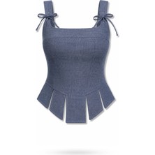 5in1Canpolat Denim Mavi Rosalie Büstiyer