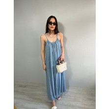 Nice Boutique Ip Askılı Astarlı Salaş Midi Elbise