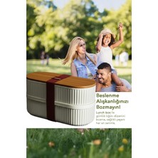 Kahvaltılık Ofis Okul Çocuk Beslenme Kabı Lunch Box Büyük Bölmeli TKNPX-4342