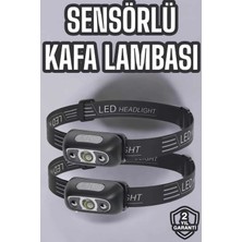 Kafa Lambası Kamp Lambası LED Işık Şarjlı Ayarlanabilir TKNPX-4342