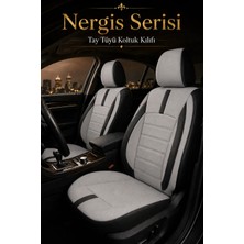 Trobus Peugeot 301 2012 Sonrası Uyumlu Nergis Serisi Gri Siyah Ortopedik Tay Tüyü Koltuk Kılıfı