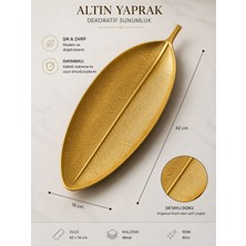 Shopping Fashion Dekoratif Altın Yaprak Sunumluk