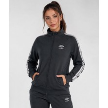 Umbro Modal Kumaş Kadın Siyah Fermuarlı Spor Sweatshirt VC0064