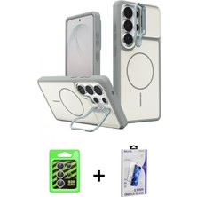Marsilyan™- Galaxy S26 Ultra Kılıf Iz Modern Prime - Siyah Bilvis 3D Cam Ekran Koruyucu + Raze Metal Kamera Lens - Gs