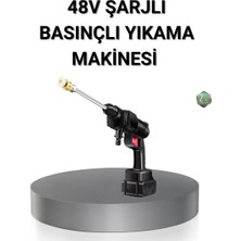 Calperia Kablosuz Basınçlı Yıkama Makinesi – 48V Güçlü Motor, 2 Pil ve Köpük Hazneli