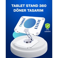 Katlanabilir Tablet Standı Ayarlanabilir Kaymaz Şeffaf Tasarım - HS2047-9376