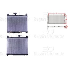 Parcaworld Su Radyatoru Brazıng At 351X488X16 -8MK376773-461- Toyota Yarıs 1.0. 1.3 99> Kapaklı