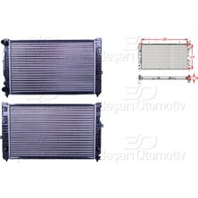 Parcaworld Su Radyatoru Mekanık mt 630X415 mm Vw Passat Audı A4 A6 Skoda Superb 1.6 1.8 1.8 T1.9 Tdı 2.0 2.3 2.4 2.6 2.8 97 > -8MK376714611