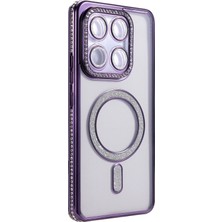 Zenvia Mey Ithalat®   Mi 15T Pro Joke Simli Magneticsafe Kılıf - Derin Mor