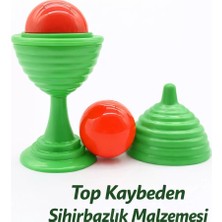 Calperia Yeşil Renk Sihirli Kupa Top Kaybetme Oyunu 7 cm