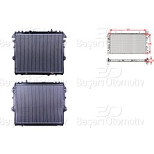 Parcaworld Su Radyatoru Brazıng At 525X658X26 mm -646897- Toyota Hı-Lux 2.5td 06>