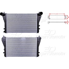 Parcaworld Turbo Radyatoru (Intercooler) 615X405X32 -1K0145803AF- Vw Jetta Golf6 Superb 1.6 Tdı Cay Motor 09 >