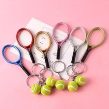 Hereveoyuncak Tenis Raket ve Topu Anahtarlıkk