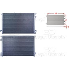 Parcaworld Wısco- Opel Vectra C Sıgnum 1.9 2.0 2.2dtı 02-09 Klıma Radyatoru 660X411X16 94598