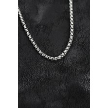 316L Çelik Gümüş Renk Venetian Zincir Model Erkek Kolye 5886 - HS1328-1689