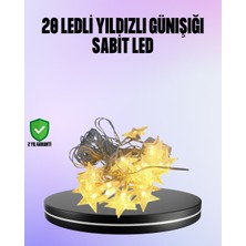 5 Metre Yıldız Şeklinde LED Şerit Işık Sabit Beyaz Aydınlatma - HS8593-5286