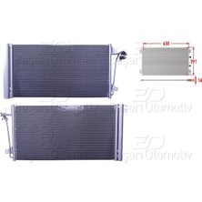Parcaworld Vw T5 1.9 Tdı 2.0 2.0 Tsı 2.5 Tdı 3.2 03- Klıma Radyatoru Mt-At 630X391 mm 7H0820411B