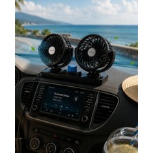 Araç Içi Fan 2 Kademeli Oynar Başlıklı Sessiz Oto Vantilatör - HS7855-4128