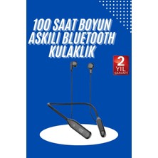 Zenvia Mey Ithalat® 100 Saat Kablolu Boyun Askılı Dijital Göstergeli Bluetooth Kulaklık