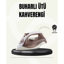 Calperia Buharlı Ütü 2200W Seramik Taban 300 ml Kahverengi Dikey Ütüleme