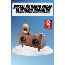 Gramafon Radyo Bluetooth Hoparlör Nostaljik Radyo Fm Radyo - HS3576-1968