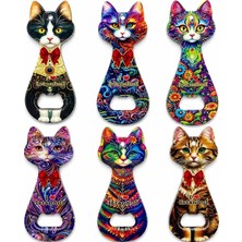 Marsilyan Kedi Tasarımı Istanbul Temalı Buzdolapı Süsü Magnet ALK5408