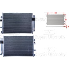 Parcaworld Klıma Radyatoru 591X391X16 -1684942- Ford Focus C-Max 1.6tdcı 11>