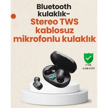Zenvia Mey Ithalat® Tws Bluetooth Kulaklık Kulak Içi Kablosuz Dijital Göstergeli Çağrı Cevaplayabi
