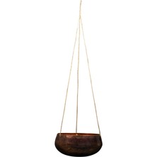 Ter Steege Bent Askılı Kahverengi Metal Saksı 28*13CM