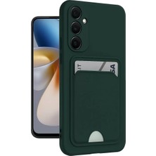 Zenvia Mey Ithalat®  Samsung Galaxy M15 Kelvin Kartvizitli Silikon - Koyu Yeşil