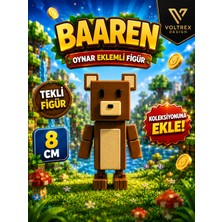 Super Bear Adventure Baaren Figür Oyuncak | Oynar Eklemli 8 cm Koleksiyon Karakteri | Voltrex Design