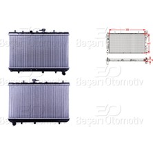 Parcaworld Su Radyatoru Brazıng mt 350X647X16 -S25310FD010- Kıa Rıo 1.3. 1.5 01-05 3