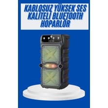 Büyük Boy Bluetooth Hoparlör Çoklu Bağlantı Çift Çıkışlı Taşınabilir K - HS2538-8445