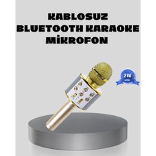 Bluetooth Karaoke Mikrofon Şarjlı Uzun Pil Ömürlü Çok Fonksiyonlu - HS8980-3236