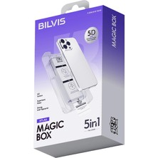 Ilkeshop Newface  Iphone 17 Pro Bilvis 5in1 3D Magic Cam Ekran Koruyucu - Siyah