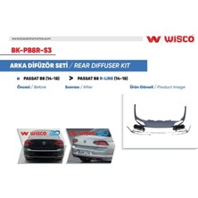 Parcaworld Tampon Dıfuzor Setı (Enjeksıyon Uretımı 1 Kalıte) Vw Passat B8 R-Lıne 14-18 (14-18 Passat B8 Icın Uyumludur) -3G0807217