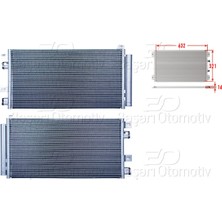 Parcaworld Klıma Radyatoru 632X321X16 Mını Cooper R50. R53 00-06. Cabrıo R52 02-081.4I. 1.6ı Ac+ W10. W11 3kapı -94591