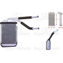 Parcaworld Kalorıfer Radyatoru Brazıng 185X130 mm -P03059812- Daewoo Aranos Cıelo Espero 1.5 1.8 2.0 95 >