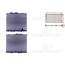 Parcaworld Su Radyatoru Brazıng mt 500X638X32 -62895A- Mıtsubıshı L200 (K7_T, K6_T, K5_T) 2.5 Td 01-07