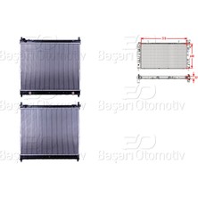 Parcaworld Su Radyatoru Brazıng Mtat 510X658X32 mm Ssangyong Rexton / Rexton 2 (Gab_) 2.9td 02-06 Daewoo Rexton (Gab_) 2.9td 02> -8220