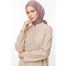 Ang-Scarf 100 x 100 Leylak Renk Piliseli Bambu Eşarp - Ağırlık Yapmaz - Ütü İstemez - Dört Mevsim Kullanıma Uygun - Kayma Yapmaz