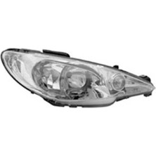 Parcaworld 6205S9- Peugeot 206 Ön Far Elektrik Motorlu Sağ 2002-2005