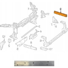 Parcaworld Ön Panel Braketı ( Alümınyum ) Sol W246/W176 2013 -2466280129