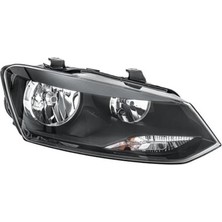 Parcaworld 6R1941008G- Volkswagen Polo Ön Far Elektrik Motorlu Siyah Sağ 2009
