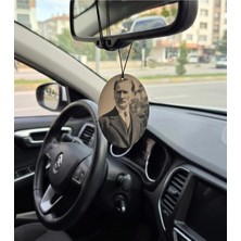 Kanem3D Mustafa Kemal Atatürk Temalı Dikiz Aynası Süsü - Çift Taraflı Baskı - Hediyelik