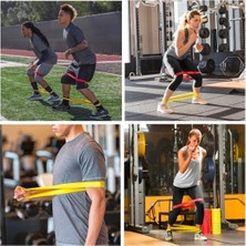 N&M Store 5 Li Egzersiz Direnç Bandı Seti Pilates Fitness Yoga ve Antrenman Elastik Bantları