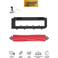 Roborock S7 / S7 Plus / S7 Maxv / S7 Maxv Ultra / S7 Max / S7 Pro Ultra / Q7 Max / Q7 Max Plus Uyumlu Ana Fırça Kapağı ve Ana Fırça Seti | Robot Süpürge Yedek Parça