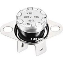 FullYedek KSD301 85 °c Limit Termostat Nc 250V 10 Amper