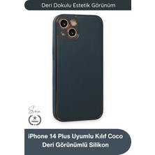 Svein #kılıf Iphone 14 Plus Uyumlu Kılıf Coco Deri Görünümlü Silikon Kapak Darbe Emici Esnek Yumuşak Koruyucu Çizilme Önleyici Kamera Korumalı Şık Ince Kaymaz Premium Telefon Aksesuarı